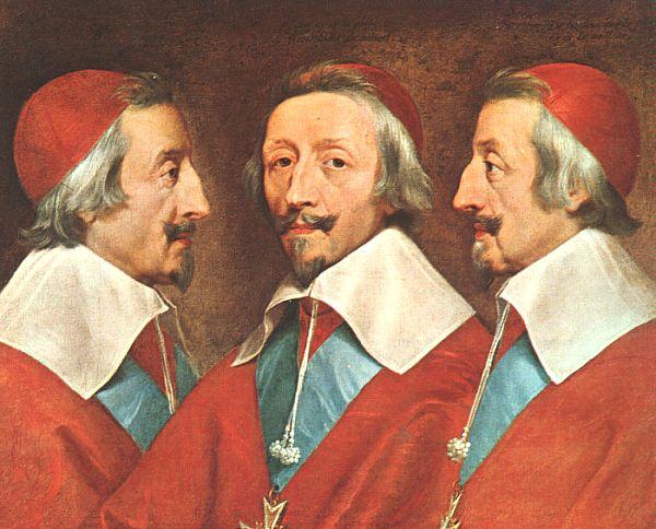 Philippe de Champaigne Triple Portrait of Richelieu oil painting picture
